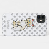 Coques Case-Mate iPhone Chat Birman / Ragdoll crème point tabby & Nom (Dos (Horizontal))