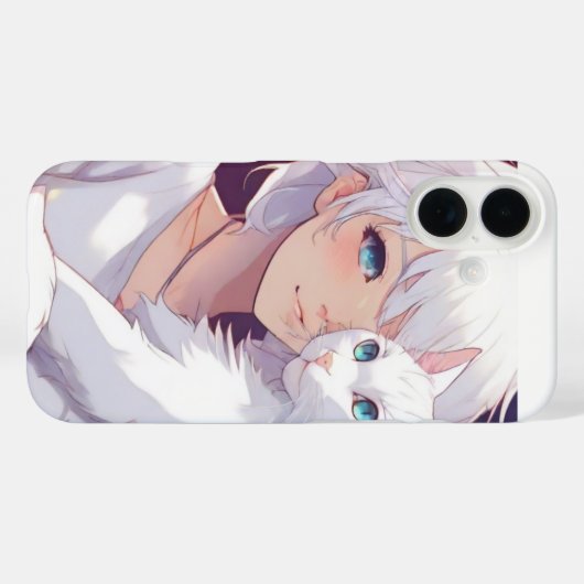 Coques Case-Mate iPhone Chat blanc (Verso (horizontal))
