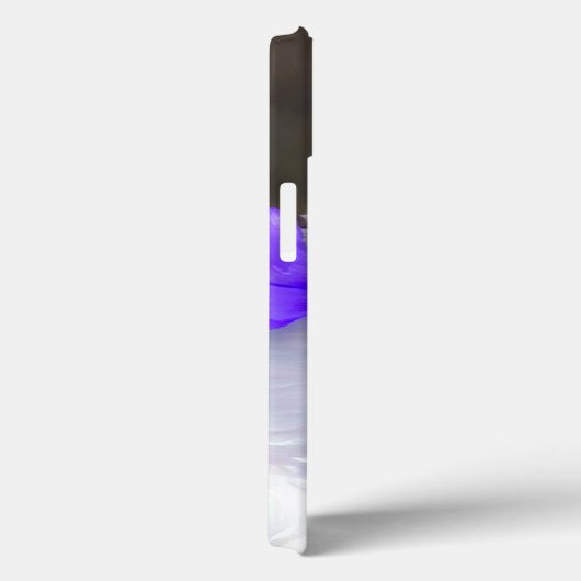 Coques Case-Mate iPhone Chat blanc avec collier de fleurs violettes (Verso / Droite)