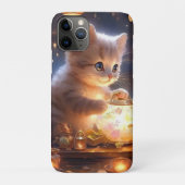 Coques Case-Mate iPhone Chat blanc mignon, jarre étincelante (Dos)