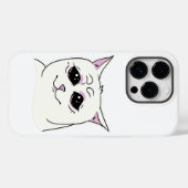COQUES Case-Mate iPhone CHAT BLANC SIGMA SAD FACE ANIMAL (Verso (horizontal))
