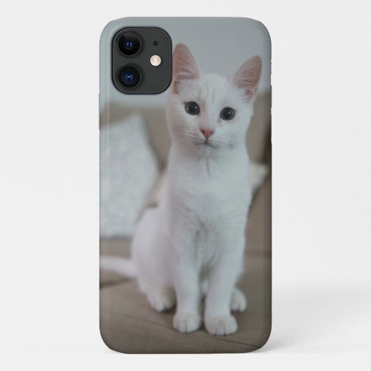 Coques Case-Mate iPhone chat blanc | Zazzle_Growshop. (Dos)