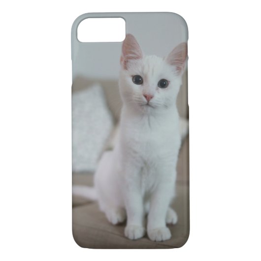 Coques Case-Mate iPhone chat blanc | Zazzle_Growshop. (Dos)