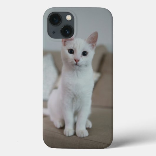 Coques Case-Mate iPhone chat blanc | Zazzle_Growshop. (Verso)