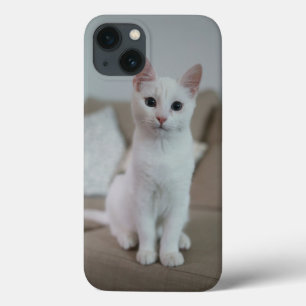 Case-Mate iPhone Case chat blanc   Zazzle_Growshop.