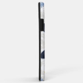 Coques Case-Mate iPhone Chat Bleu Russe Fleurs Jaunes (Dos/Droite)