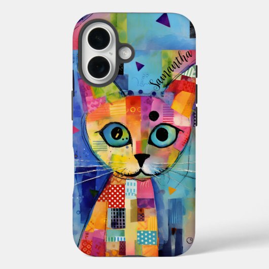 Coques Case-Mate iPhone Chat calico mignon Personnalisé (Verso)