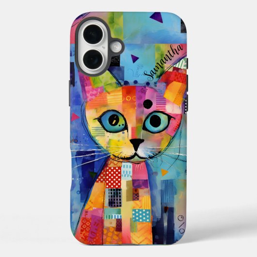 Coques Case-Mate iPhone Chat calico mignon Personnalisé (Verso)