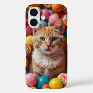 Coques iPhone 16 Chat Candyland