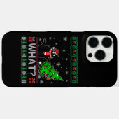 Coques Case-Mate iPhone Chat Ce Chat Noir Drôle Poussant Arbre De Noël (Verso (horizontal))