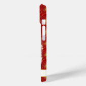 Coques Case-Mate iPhone Chat Chanceux Monogrammé de Fleurs Rouges (Verso / Gauche)