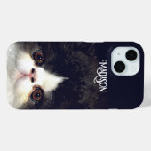 Coques Case-Mate iPhone Chat chaton blanc et noir (Verso (horizontal))
