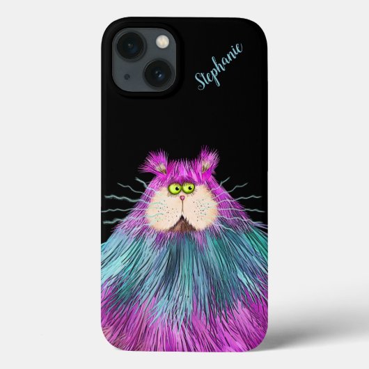 Coques Case-Mate iPhone Chat coloré amusant Personnalisé (Verso)