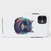 Coques Case-Mate iPhone Chat cool avec lunettes de soleil (Dos (Horizontal))