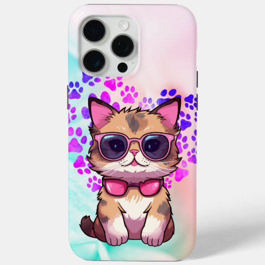 Coques Case-Mate iPhone Chat cool en Lunettes de soleil (Verso)