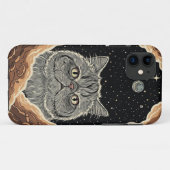 Coques Case-Mate iPhone Chat Cosmique (Dos (Horizontal))
