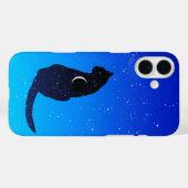 Coques Case-Mate iPhone Chat cosmique sur un Arrière - plan Sky étoilé (Verso (horizontal))