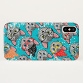 Coques Case-Mate iPhone Chat dans le casquette (Dos (Horizontal))