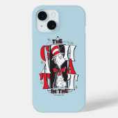 Coques Case-Mate iPhone Chat dans le Casquette | Texte B&W (Verso)