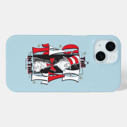Coques Case-Mate iPhone Chat dans le Casquette | Texte B&W (Verso (horizontal))