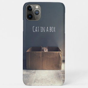 Case-Mate iPhone Case Chat dans une boîte. Le maître du chat Zen.