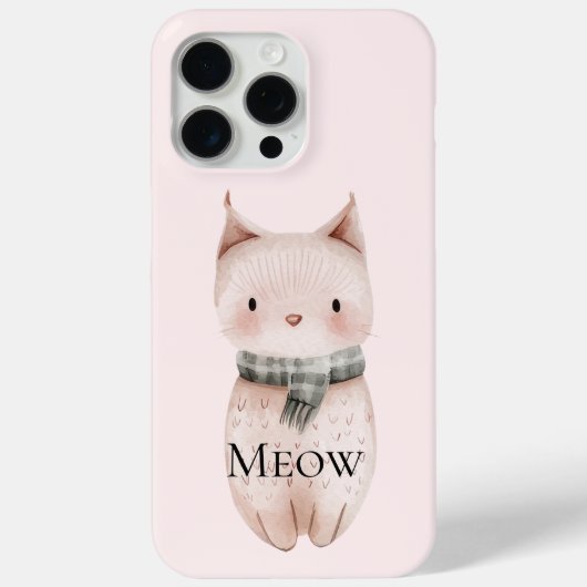 Coques Case-Mate iPhone Chat de boeuf rose (Verso)