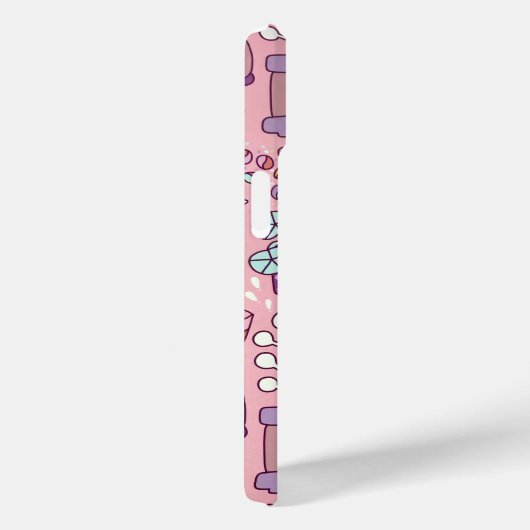 Coques Case-Mate iPhone Chat De Dessin S'Amuse Sur Rose (Verso / Droite)