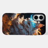 Coques Case-Mate iPhone Chat de flamme mystique familier (Verso (horizontal))