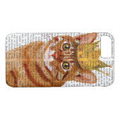 Coques Case-Mate iPhone Chat de gingembre avec couronne (Dos (Horizontal))