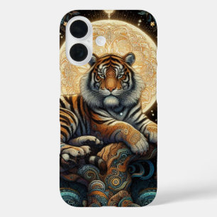 Coques iPhone 16 Chat de la jungle mystique - Tigre
