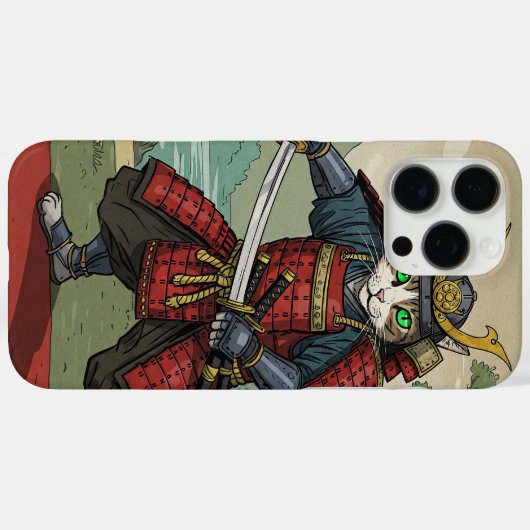 Coques Case-Mate iPhone Chat de Samurai (Verso (horizontal))