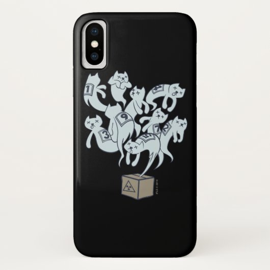 Coques Case-Mate iPhone Chat de Schrödinger les 9 vies (Dos)