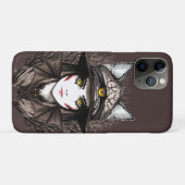 Coques Case-Mate iPhone Chat de sorcière Halloween Déplaisant Portrait mig (Dos (Horizontal))