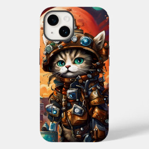 Coque Pour iPhone 14 Chat de Steampunk I