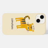Coques Case-Mate iPhone Chat de tigre sauvage (Verso (horizontal))