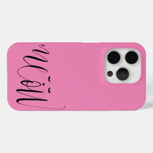 Coques Case-Mate iPhone Chat de viande rose (Verso (horizontal))