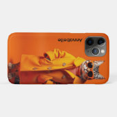 Coques Case-Mate iPhone Chat de voyage orange élégant (Dos (Horizontal))