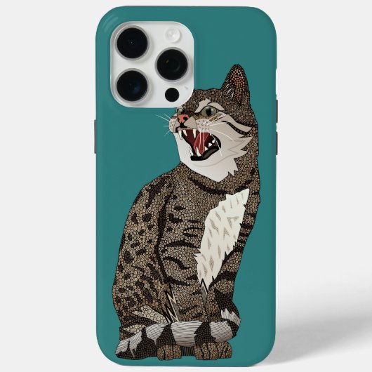 Coques Case-Mate iPhone chat désert indien turquoise (Verso)