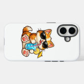 Coques Case-Mate iPhone Chat d'été cool (Verso (horizontal))