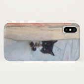 COQUES Case-Mate iPhone CHAT DÉTECTIF DERRIÈRE LE MUR DE PIERRE (Dos (Horizontal))