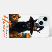 Coques Case-Mate iPhone Chat d'Halloween (Verso (horizontal))