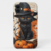 Coques Case-Mate iPhone Chat d'Halloween (Dos)