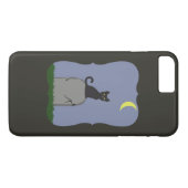 Coques Case-Mate iPhone Chat d'Halloween éffrayant (Dos (Horizontal))