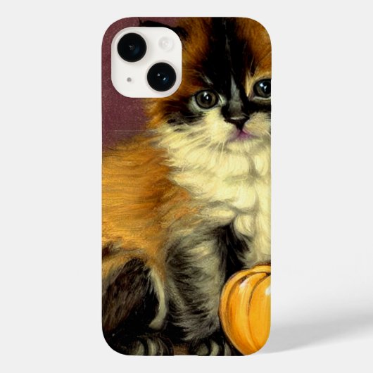 Coques Case-Mate iPhone Chat d'Halloween Ragdoll vintage (Verso)