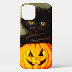Case-Mate iPhone Case Chat d'Halloween vintage et lanterne Jack-o’