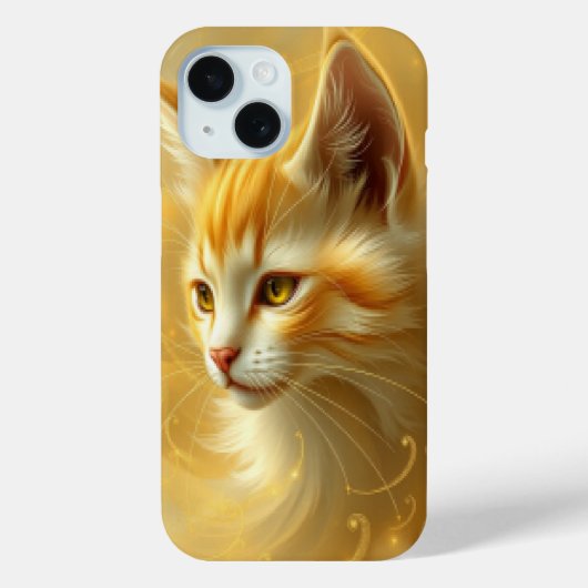 Coques Case-Mate iPhone Chat doré (Verso)