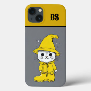 Case-Mate iPhone Case Chat drôle dans les bottes de pluie - Humour de ch