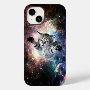 Coque Pour iPhone 14 Chat drôle dans l'espace