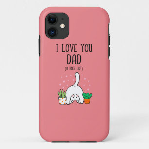Case-Mate iPhone Case Chat Drôle Je T'Aime Papa Un Trou Beaucoup