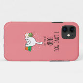 Coques Case-Mate iPhone Chat Drôle Je T'Aime Papa Un Trou Beaucoup (Dos (Horizontal))